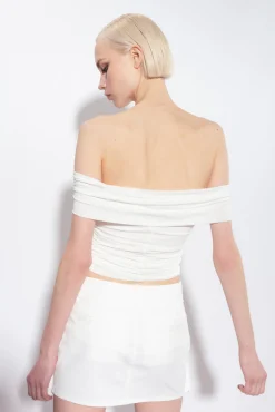 Jupes|PINKO Mini-Jupe Cargo Blanc Immacule
