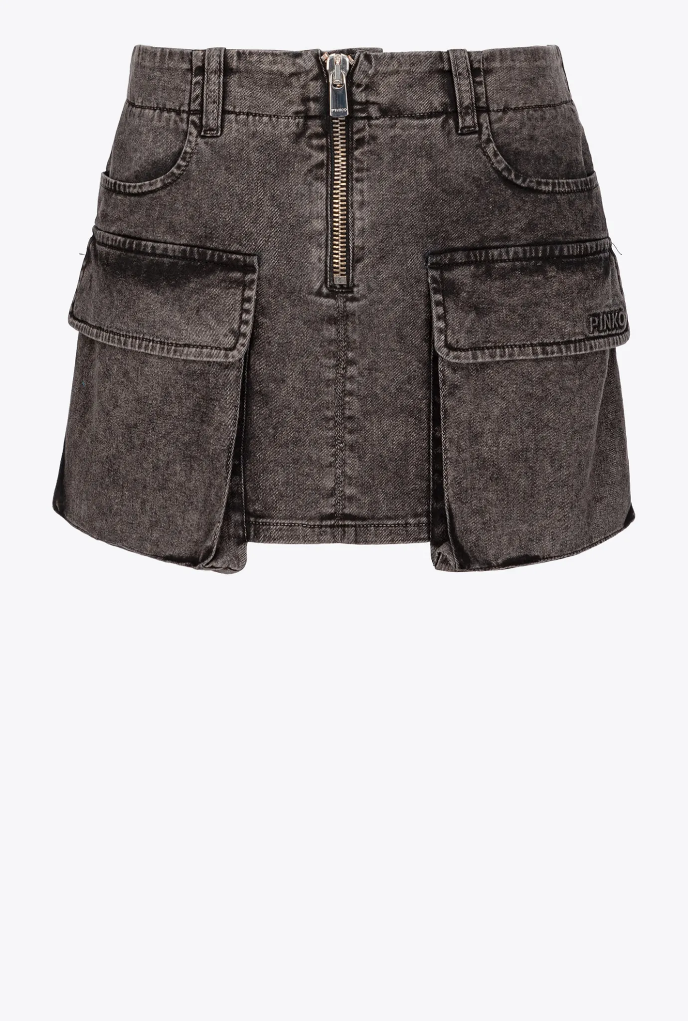 Jupes|PINKO Mini-Jupe Cargo Noir Limousine