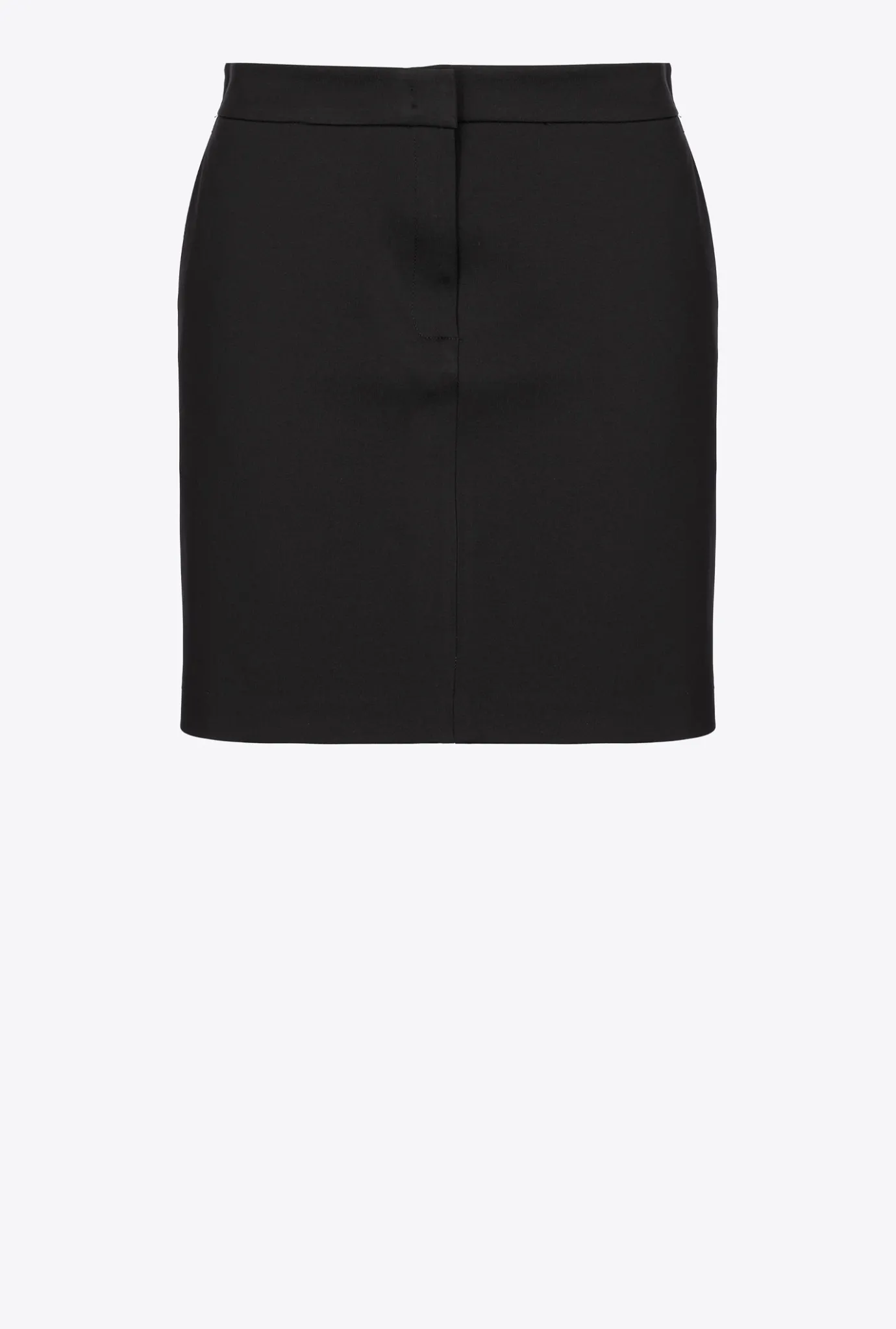 Jupes|PINKO Mini-Jupe Effet Scuba Noir Limousine