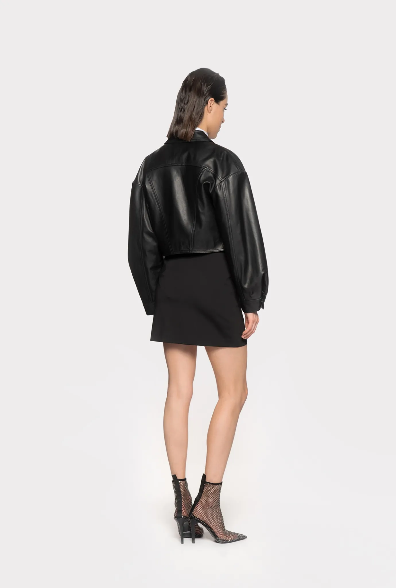 Jupes|PINKO Mini-Jupe Evasee Noir Limousine