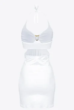 Maillots De Bain|PINKO Mini-Robe A Boucle Love Birds Blanc Brill.