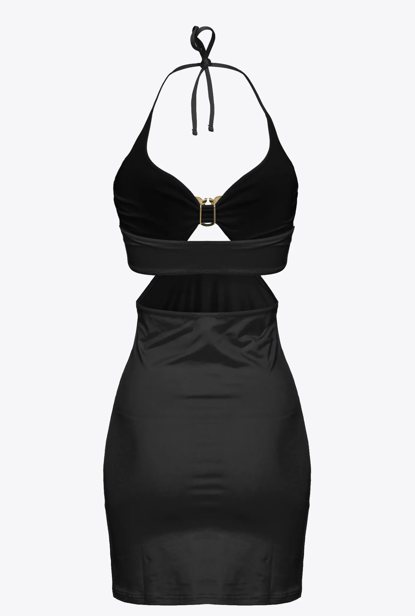 Maillots De Bain|PINKO Mini-Robe A Boucle Love Birds Noir Limousine
