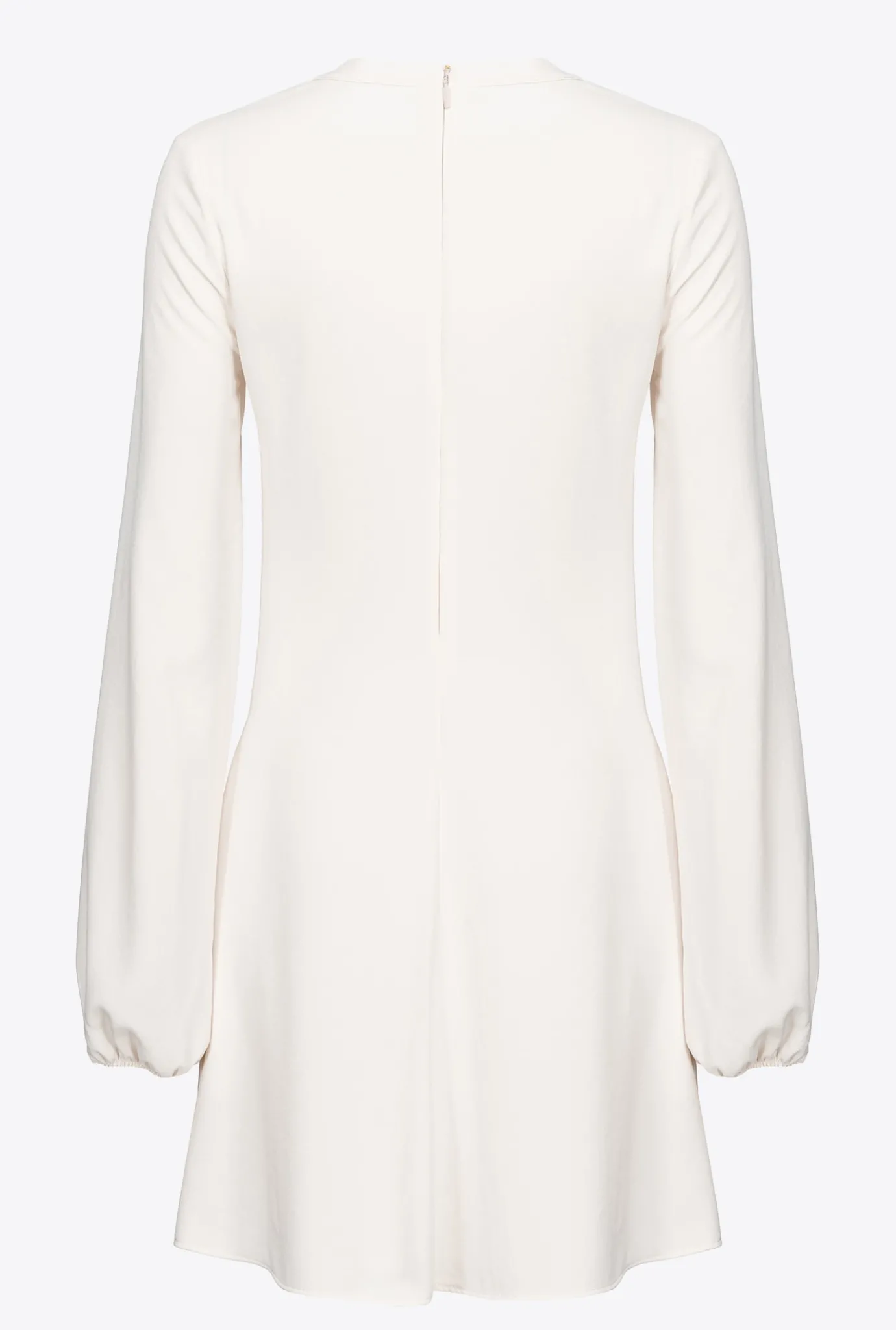 Robes|PINKO Mini-Robe A Lacets Blanc Soie