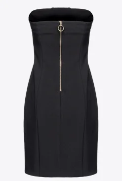 Robes|PINKO Mini-Robe A Lacets Noir Limousine