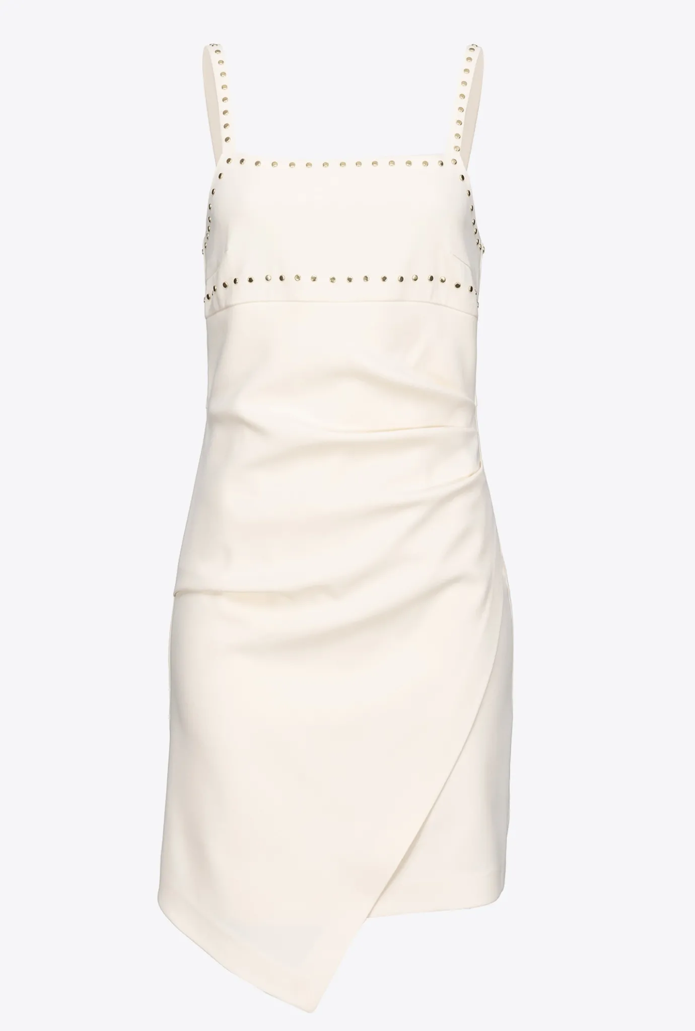 Robes|PINKO Mini-Robe Cloutee Rose Fume Blanc