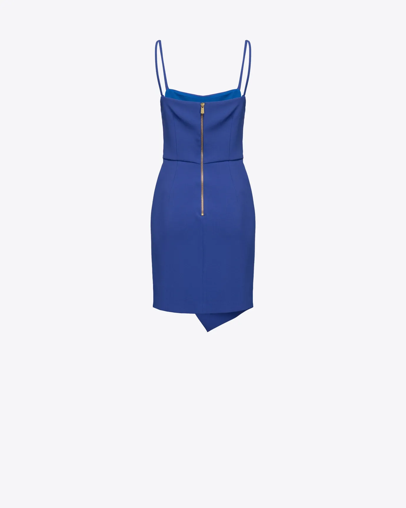 Robes|PINKO Mini-Robe Drapee Bleu Spectre