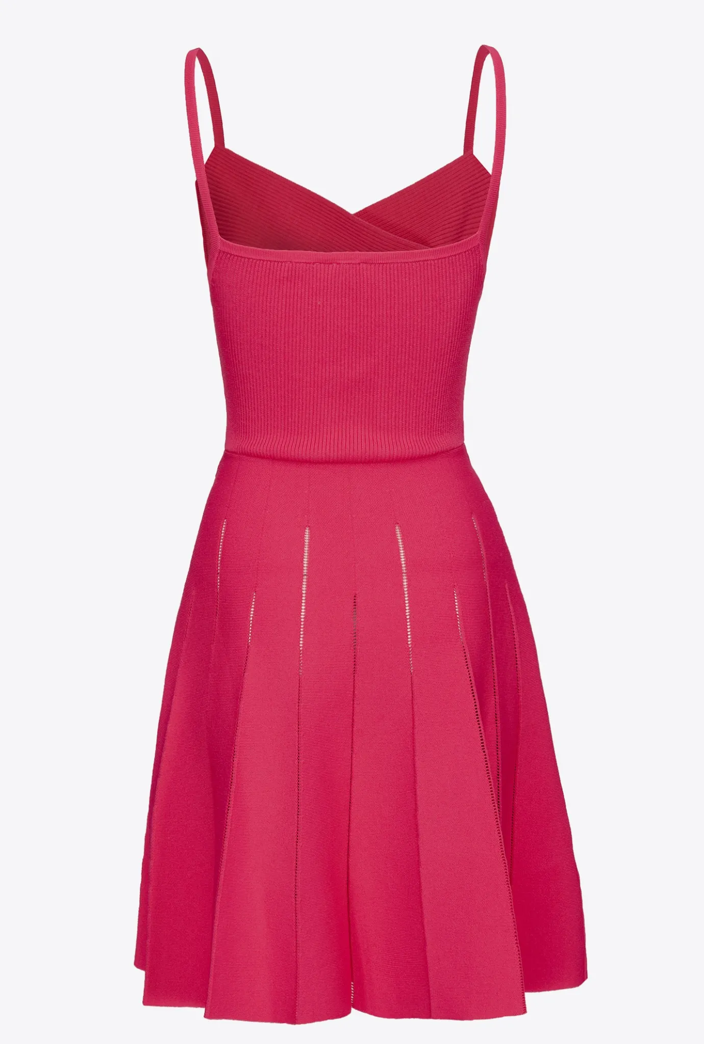 Robes|PINKO Mini-Robe En Maille Rouge Framboise