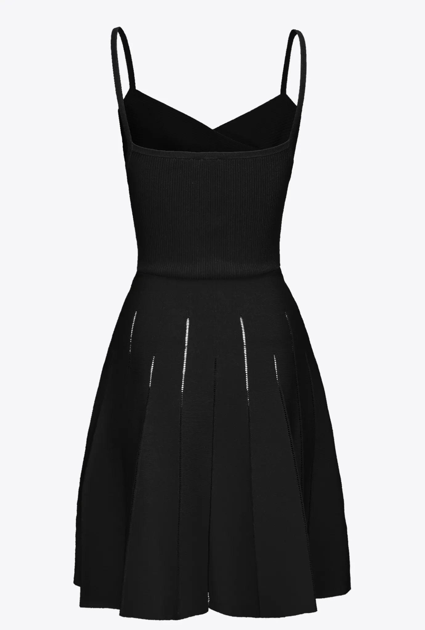 Robes|PINKO Mini-Robe En Maille Noir Limousine