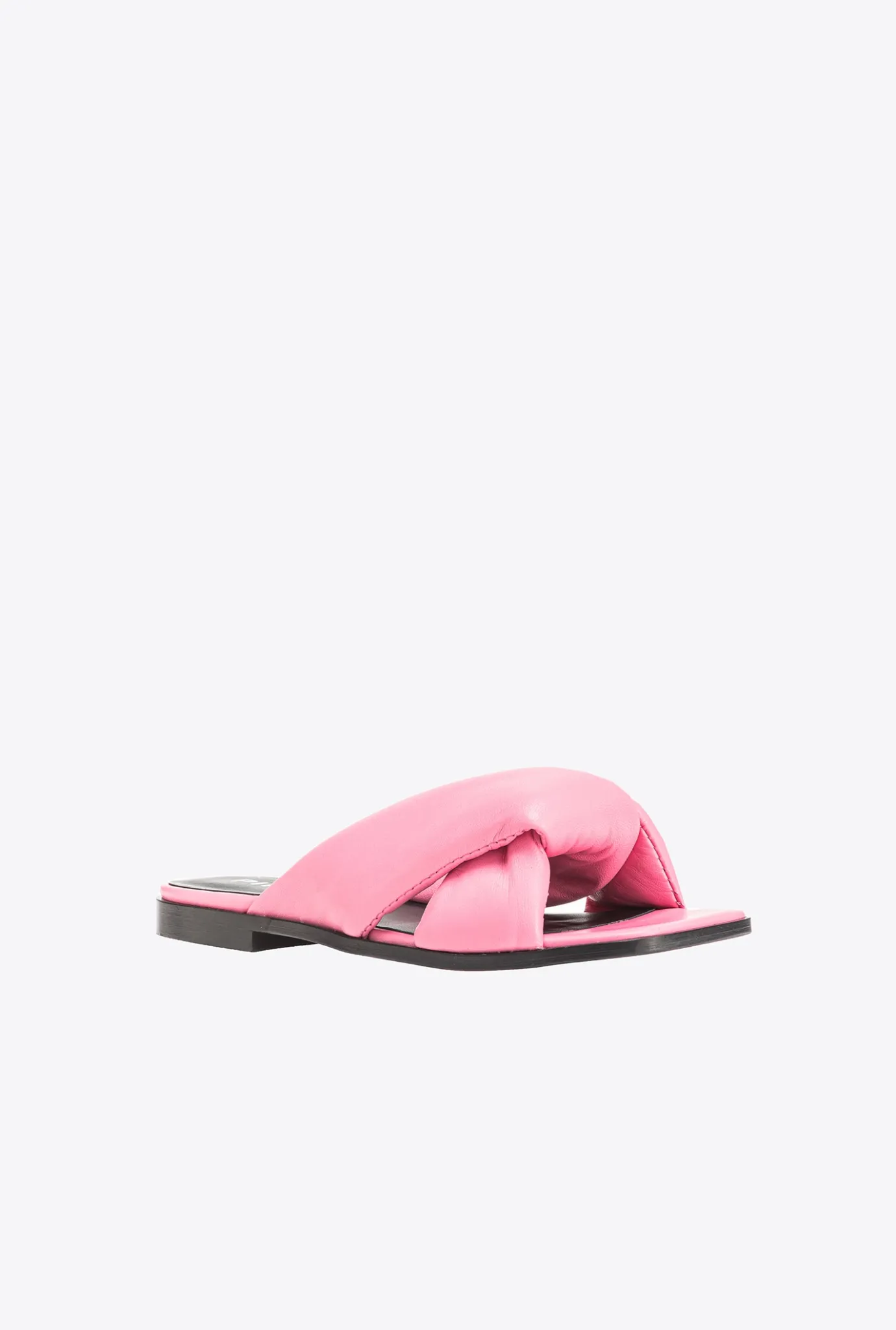 Chaussures|PINKO Mules En Cuir Nappa Rose Marin