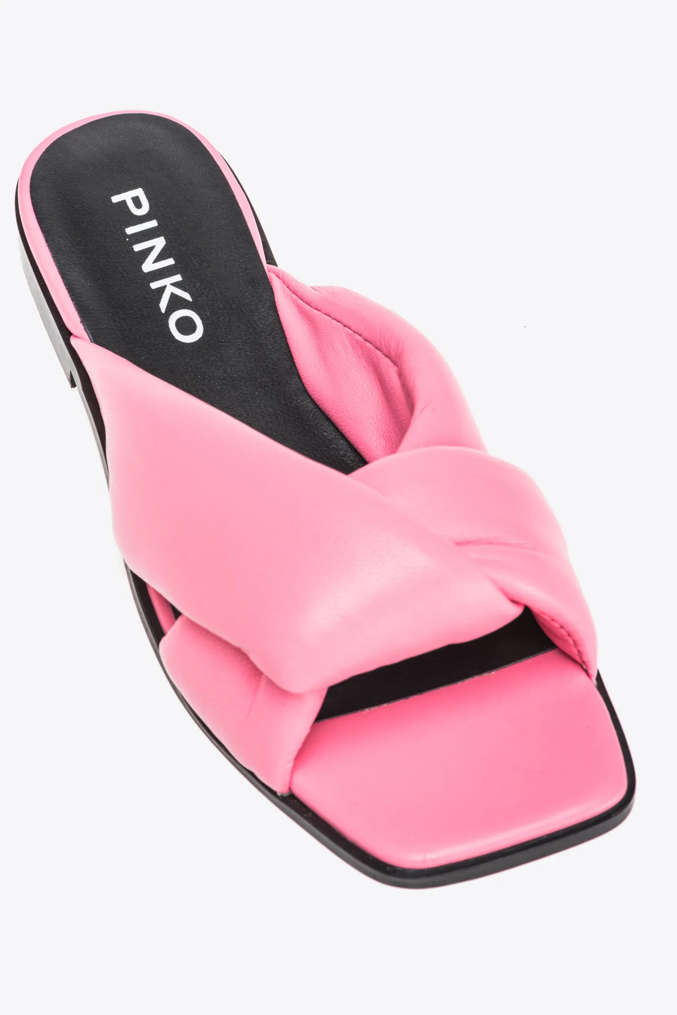 Chaussures|PINKO Mules En Cuir Nappa Rose Marin