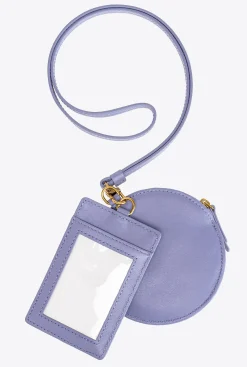 Maroquinerie|PINKO Necklace Mini Love Bag Chevron Lavande-Or Antique
