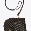 Maroquinerie|PINKO Necklace Mini Love Bag Chevron Noir-Vieil Or
