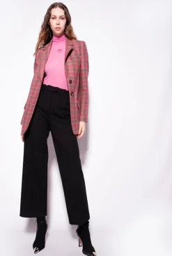 Pantalons|PINKO Pantalon Ample Stretch Noir Limousine