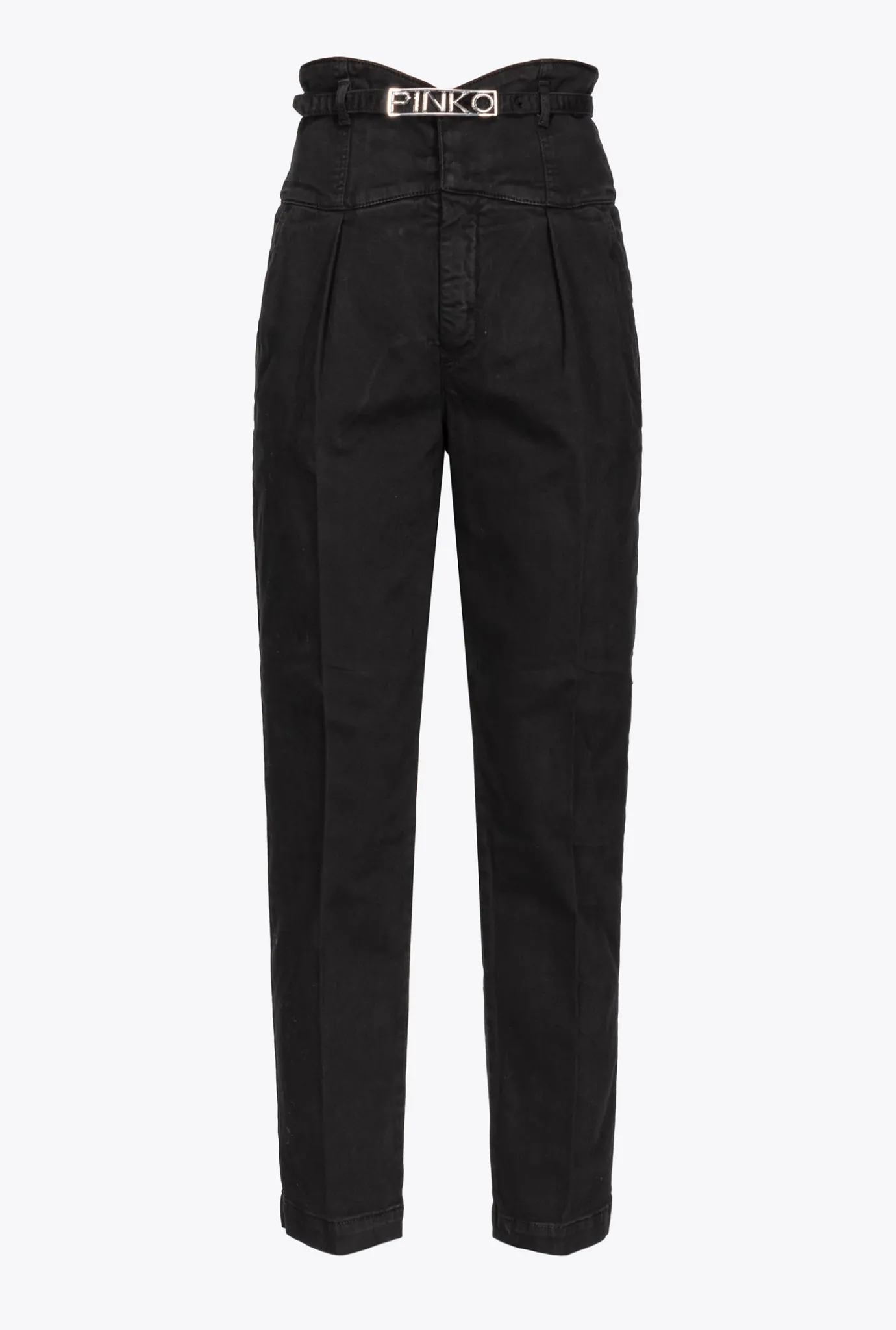 Jeans|PINKO Pantalon Bustier Ceinture Noir Limousine