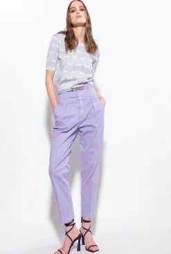 Jeans|PINKO Pantalon Bustier Ceinture Violet