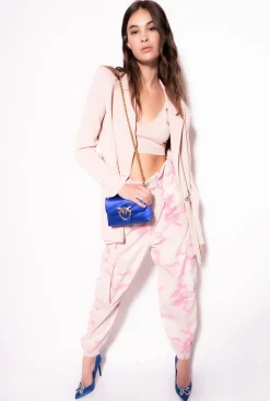 Jeans|PINKO Pantalon Cargo Camouflage Rose Mult. Nude/Rose