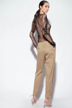 Pantalons|PINKO Pantalon Cargo En Coton Bois D’Orme