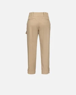 Pantalons|PINKO Pantalon Cargo En Coton Bois D’Orme