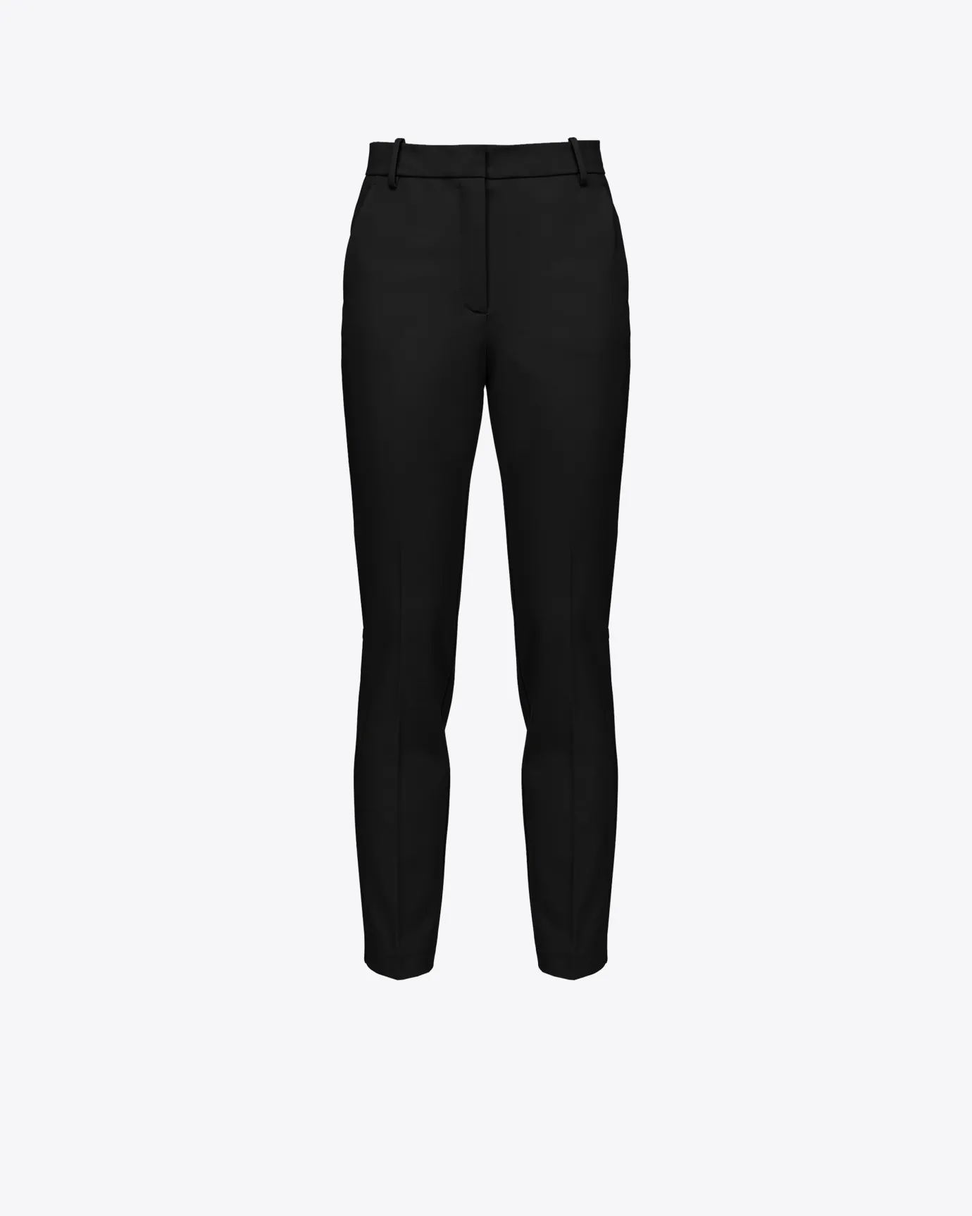 Pantalons|PINKO Pantalon Cigarette En Maille Roma Noir Limousine
