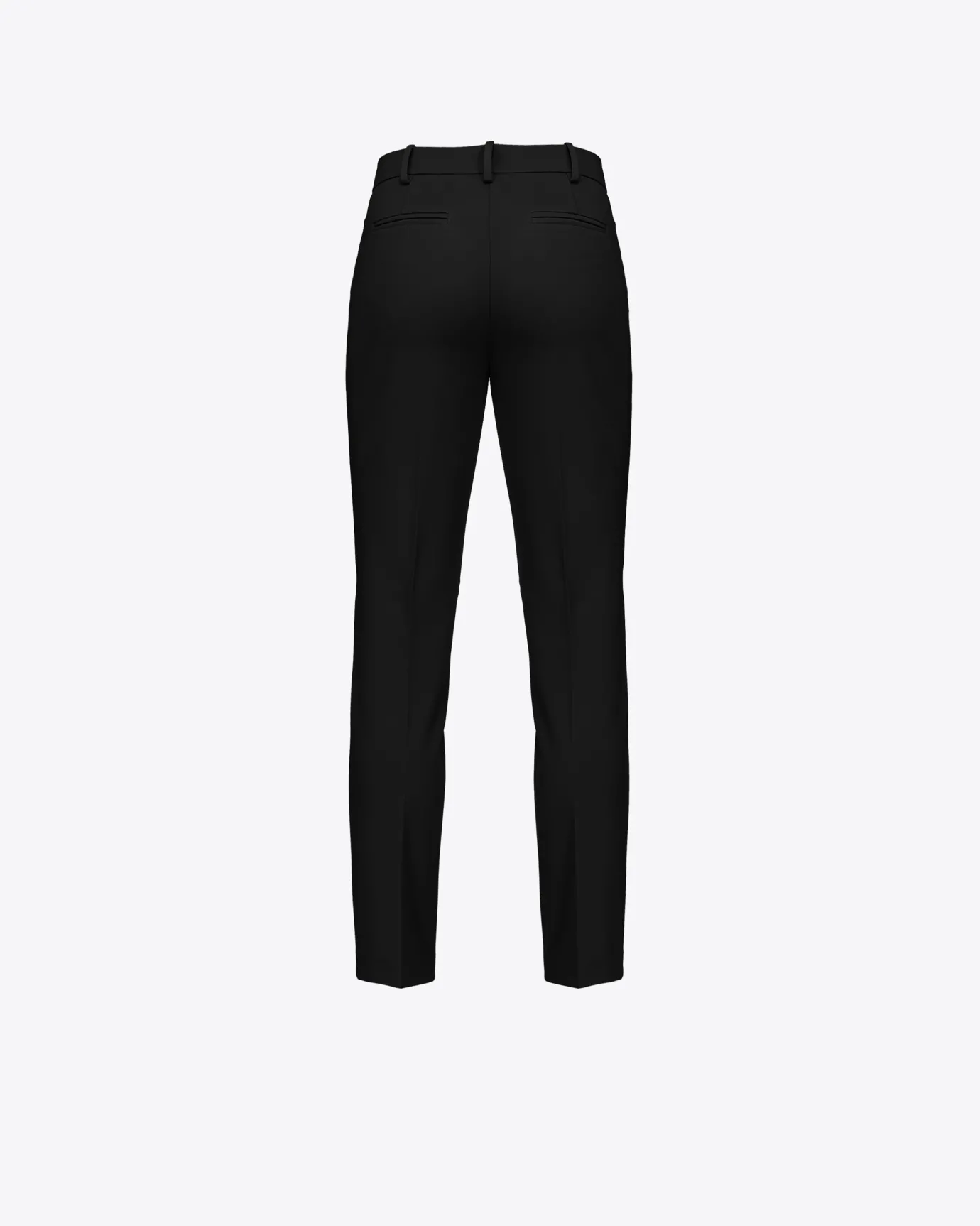 Pantalons|PINKO Pantalon Cigarette En Maille Roma Noir Limousine