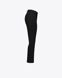 Pantalons|PINKO Pantalon Cigarette En Maille Roma Noir Limousine