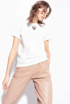Pantalons|PINKO Pantalon En Cuir Ultra-Leger Rose Almandin