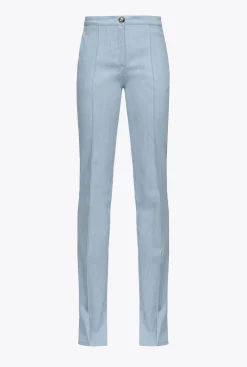 Jeans|PINKO Pantalon En Denim Confort Delavage Bleach Down