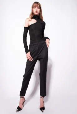 Pantalons|PINKO Pantalon En Flanelle Noir Limousine