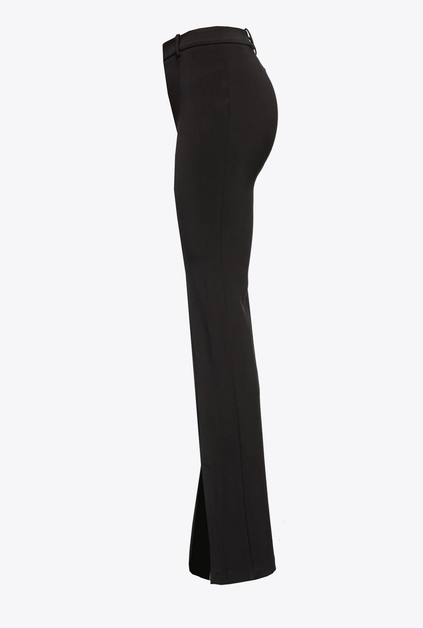 Tailleurs Et Ensembles|PINKO Pantalon Fendu Noir Limousine