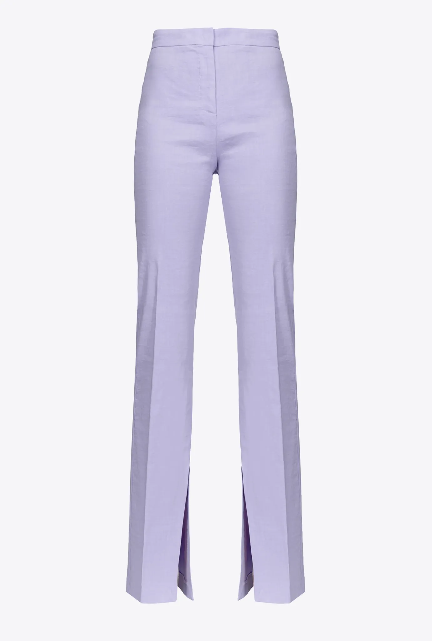 Tailleurs Et Ensembles|PINKO Pantalon Fendu En Bas Orchidee Claire