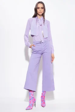 Jeans|PINKO Pantalon Flare Ceinture Violet