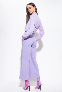 Jeans|PINKO Pantalon Flare Ceinture Violet