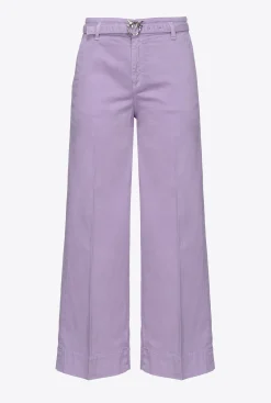 Jeans|PINKO Pantalon Flare Ceinture Violet