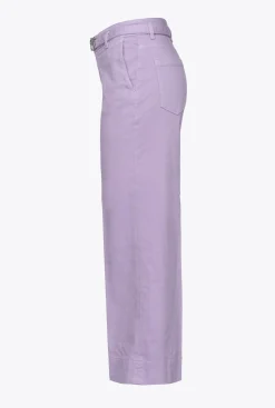 Jeans|PINKO Pantalon Flare Ceinture Violet