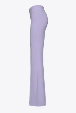 Tailleurs Et Ensembles|PINKO Pantalon Flare Stretch Lilas - Sorbet Fonce