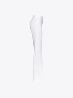 Tailleurs Et Ensembles|PINKO Pantalon Flare Stretch Blanc Nimbus