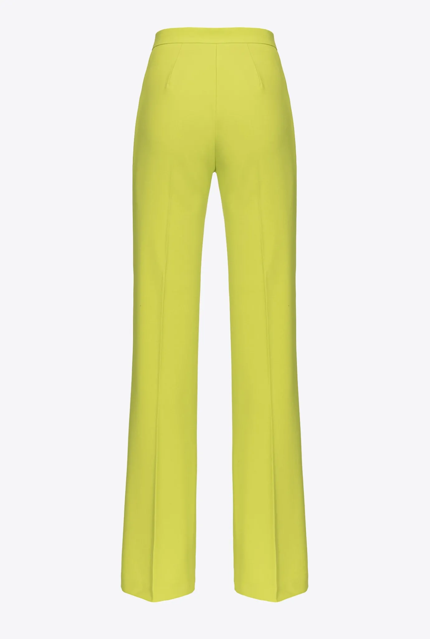 Pantalons|PINKO Pantalon Flare Stretch Citron Vert