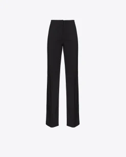 Tailleurs Et Ensembles|PINKO Pantalon Flare Stretch Noir Limousine