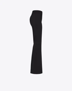 Tailleurs Et Ensembles|PINKO Pantalon Flare Stretch Noir Limousine