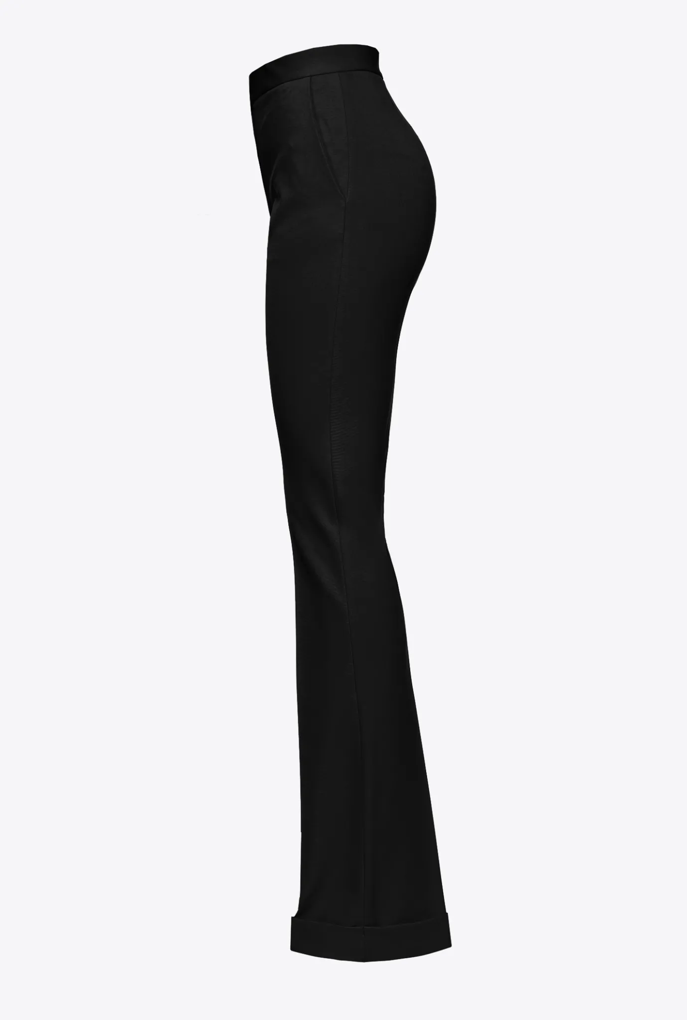 Pantalons|PINKO Pantalon Flare Taille Haute Noir Limousine
