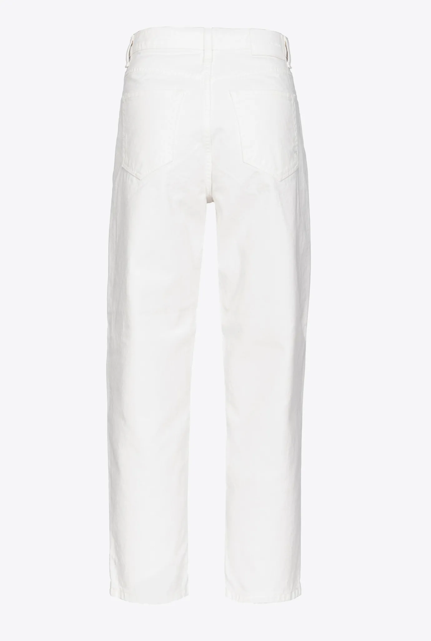 Jeans|PINKO Pantalon Mom Fit Dechire Blanc Brill.