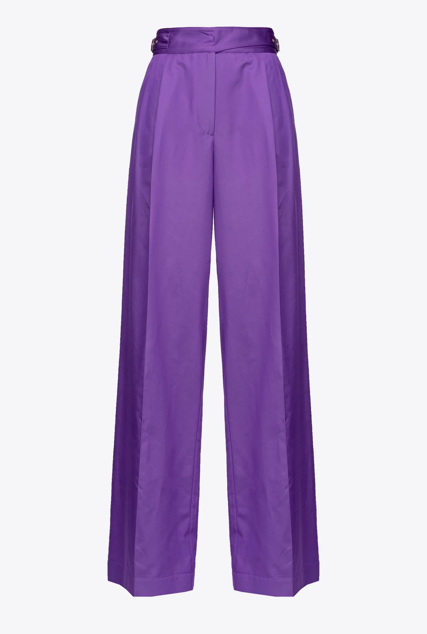Pantalons|PINKO Pantalon Palazzo Avec Pattes A La Taille Violet Pride