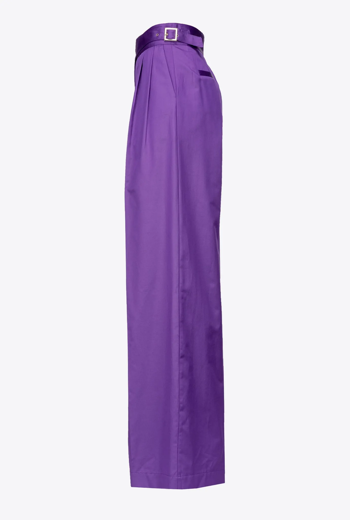 Pantalons|PINKO Pantalon Palazzo Avec Pattes A La Taille Violet Pride