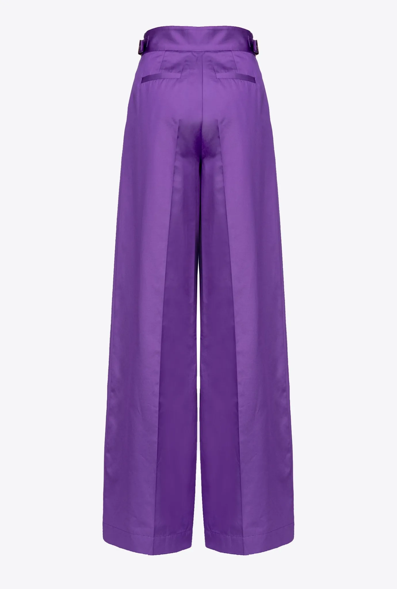 Pantalons|PINKO Pantalon Palazzo Avec Pattes A La Taille Violet Pride