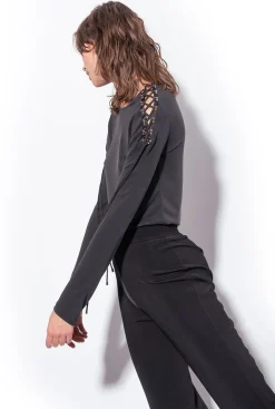 Pantalons|PINKO Pantalon Pattes D'Elephant Noir Limousine