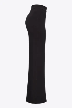Pantalons|PINKO Pantalon Pattes D'Elephant Noir Limousine