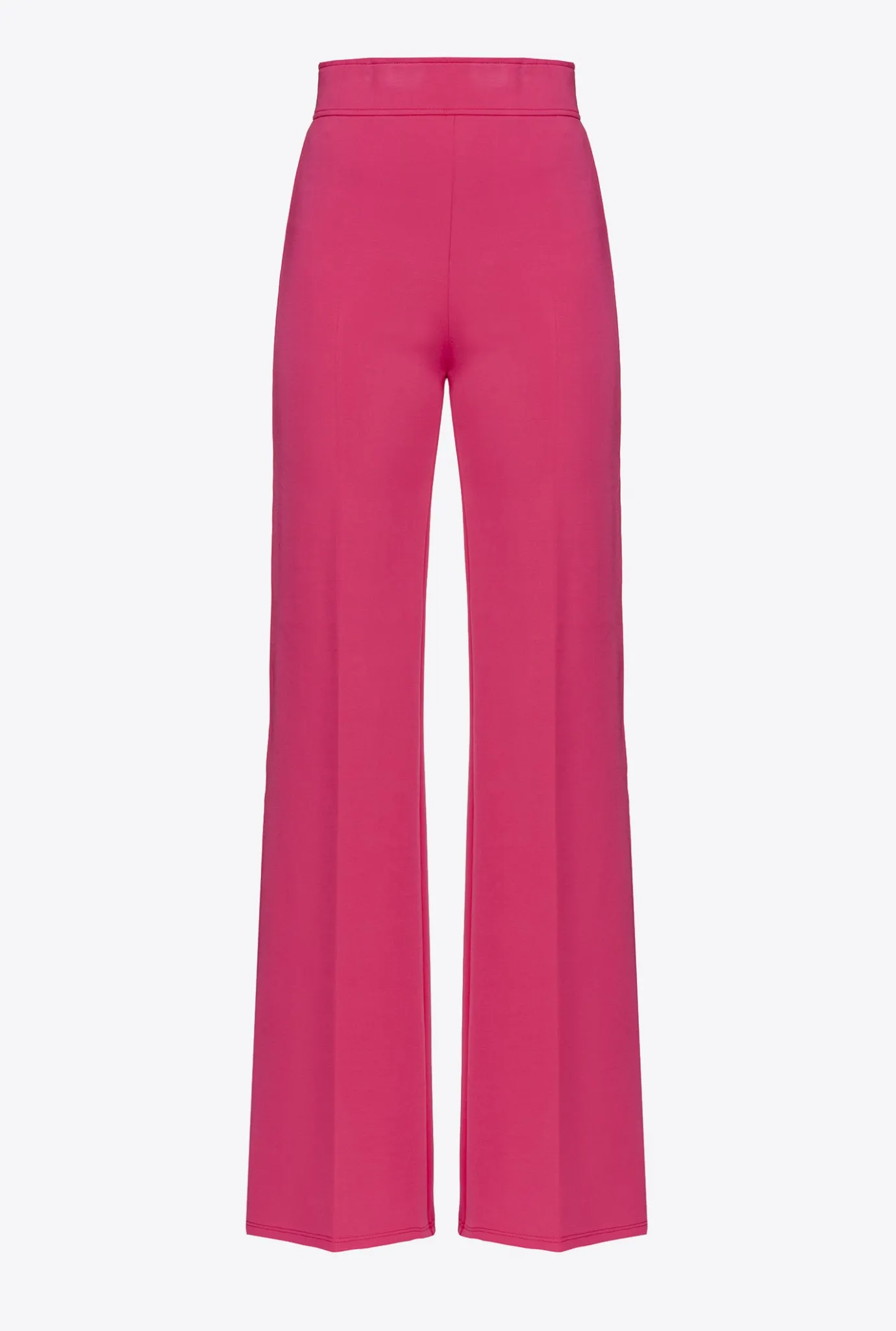 Tailleurs Et Ensembles|PINKO Pantalon Pattes D'Elephant Rouge Framboise
