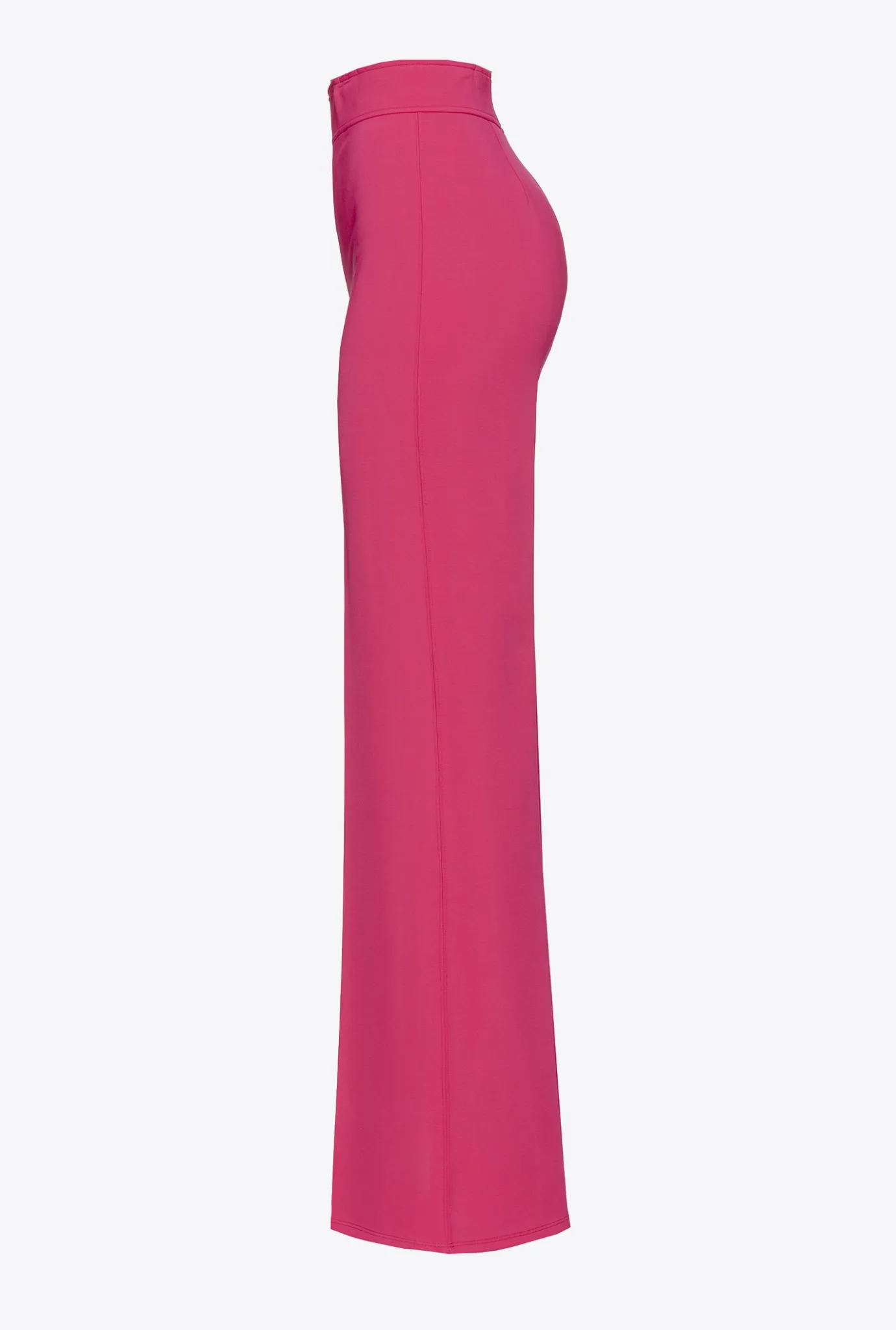 Tailleurs Et Ensembles|PINKO Pantalon Pattes D'Elephant Rouge Framboise
