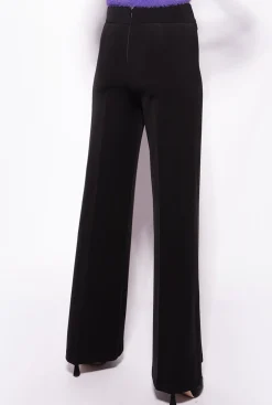 Pantalons|PINKO Pantalon Pattes D'Elephant Noir Limousine