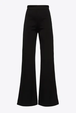 Pantalons|PINKO Pantalon Pattes D'Elephant Noir Limousine